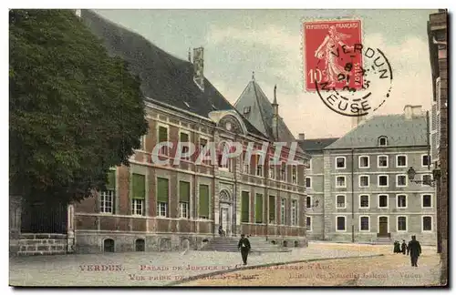 Verdun - Palais du Justice et Caserne Jeanne d&#39Arc - Ansichtskarte AK