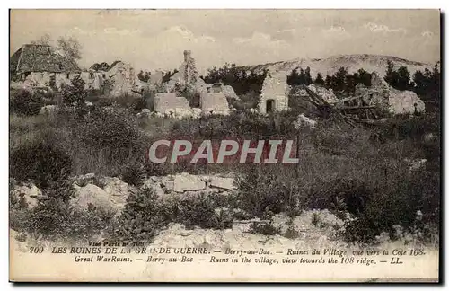 Berry au Bac - Les Ruines de la Guerre - Ruines du Village vue vers la Cole 108 - Cartes postales