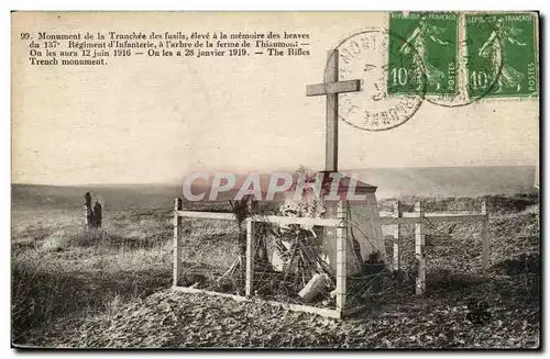 Verdun - Monument de la Tranchee des Fusils eleve a la memoire des braves du 197 Regimentt d'Infa