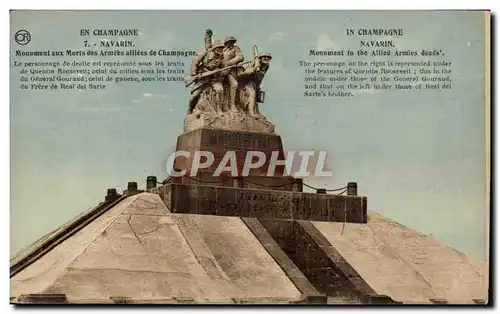 Navarin - En Champagne - Monument aux Morts des Armees allees de Champagne - Cartes postales