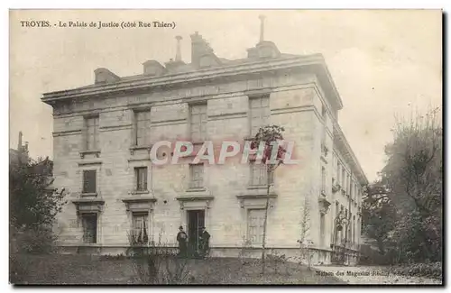 Troyes Ansichtskarte AK Palais de justice (cote Rue Thiers)