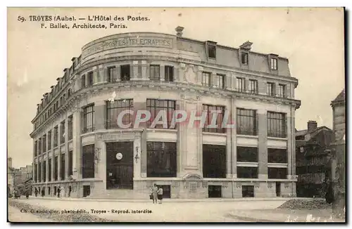 Troyes Ansichtskarte AK Hotel des Postes (Ballet PTT)