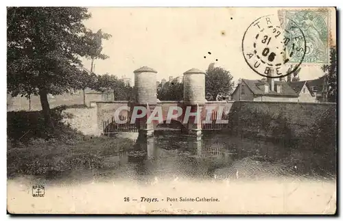 Troyes Ansichtskarte AK Pont Sainte Catherine