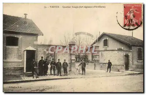 Troyes Cartes postales Quartier Songis (60eme regiment d&#39artillerie)