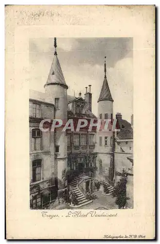 Troyes Cartes postales Hotel de Vauluisant