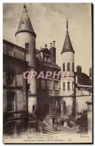 Troyes Ansichtskarte AK Hotel de Vauluisant