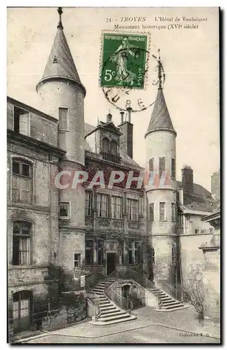 Troyes Cartes postales Hotel de Vauluisant