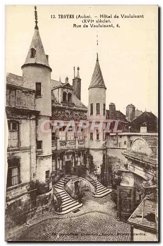 Troyes Cartes postales Hotel de Vauluisant