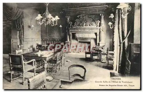 Troyes Ansichtskarte AK Grande salle de l&#39hotel de Vauluisant