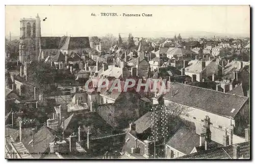 Troyes Ansichtskarte AK Panorama Ouest