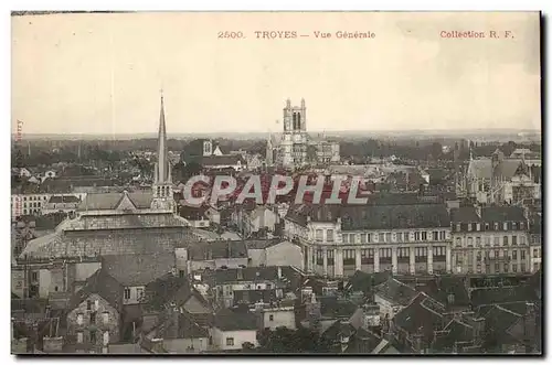 Troyes Cartes postales Vue generale