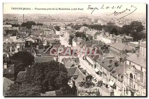 TRoyes Ansichtskarte AK Panorama pris de la Madeleine (cote Sud)