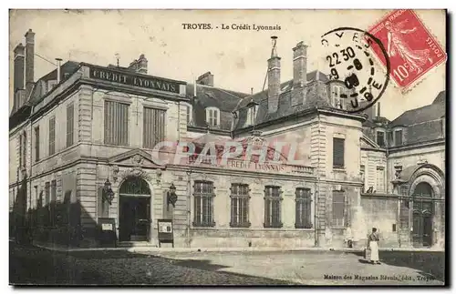 TRoyes Ansichtskarte AK Le CRedit Lyonnais (banque bank)