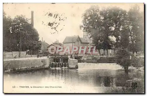TRoyes Cartes postales Le deversoir des Charmilles