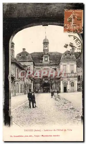 TRoyes Cartes postales Interieur de l'hotel de ville