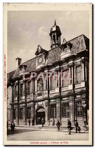 TRoyes Cartes postales Hotel de ville