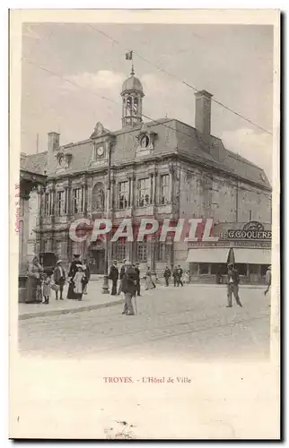 TRoyes Ansichtskarte AK Hotel de ville (confiserie Coqueret)