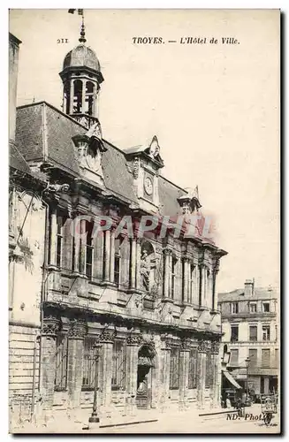 TRoyes Cartes postales Hotel de ville