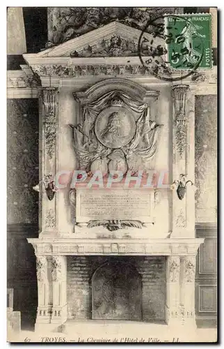 TRoyes Cartes postales Cheminee de l'hotel de ville