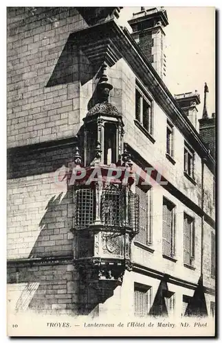 TRoyes Cartes postales Lanterneau de l'hotel Marisy