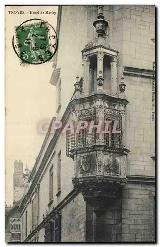 TRoyes Cartes postales Hotel de Marisy