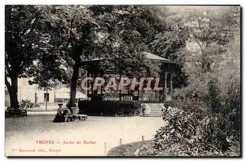 TRoyes Ansichtskarte AK Jardin du rocher