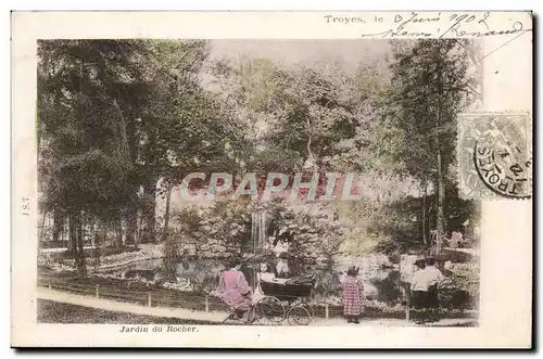 TRoyes Ansichtskarte AK Jardin du rocher