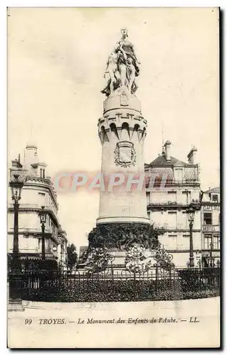 TRoyes Cartes postales Monument des enfants de l&#39aube