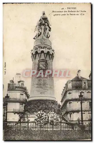 TRoyes Cartes postales Monument des enfants de l&#39aube