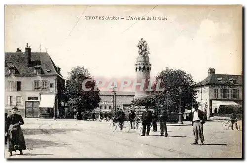 TRoyes Ansichtskarte AK Avenue de la gare