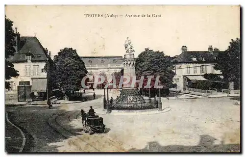 TRoyes Cartes postales Avenue de la gare