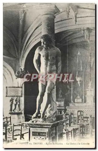 TRoyes Cartes postales Eglise Saint Nicolas Le Christ a la colonne (Francois Gent)