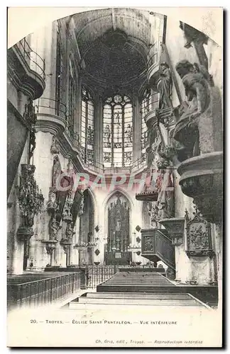 TRoyes Cartes postales Interieur de l&#39eglise Saint Pantaleon