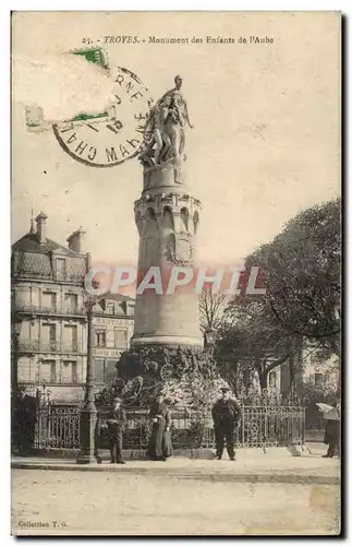 TRoyes Cartes postales Monument des enfants de l&#39aube