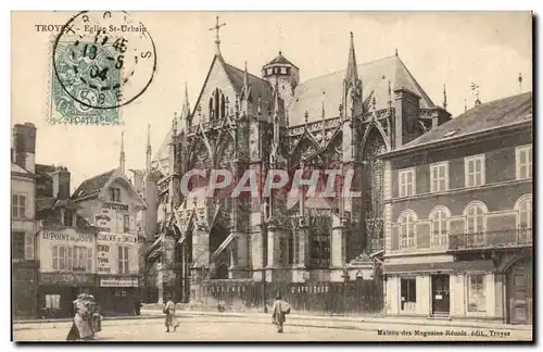 TRoyes Cartes postales Square de la prefecture Eglise St Urbain