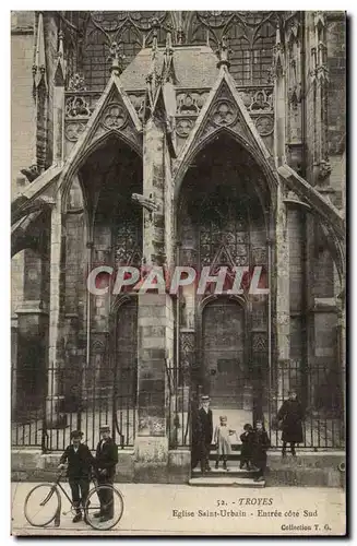 TRoyes Cartes postales Eglise St Urbain Entree cote sud