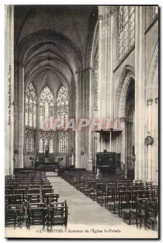 TRoyes Cartes postales Interieur de l'eglise St Urbain