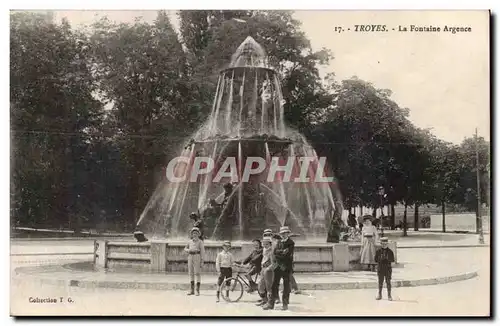 TRoyes Cartes postales La fontaine Argence