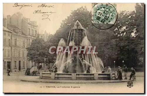 TRoyes Cartes postales La fontaine Argence