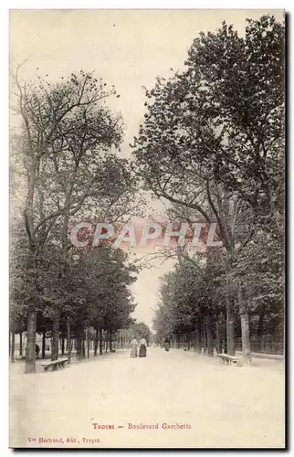 TRoyes Cartes postales Boulevard Gambetta