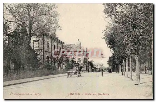 TRoyes Cartes postales Boulevard Gambetta