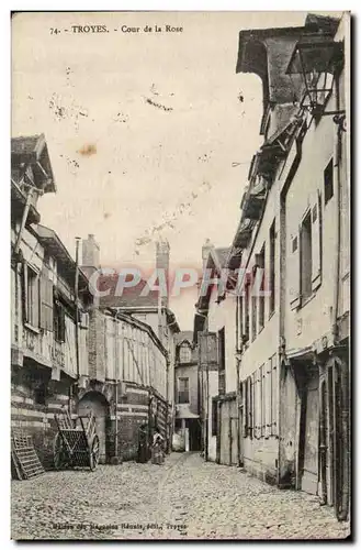 TRoyes Cartes postales Cour de la Rose