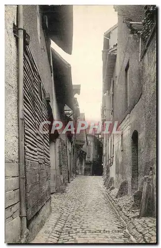 Troyes Ansichtskarte AK Ruelle des chats