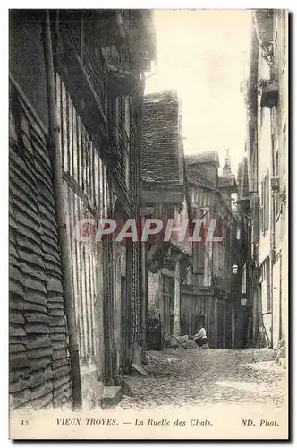 Troyes Cartes postales Ruelle des chats