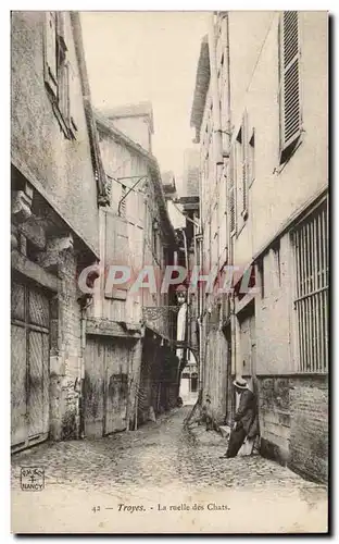 Troyes Ansichtskarte AK La ruelle des chats