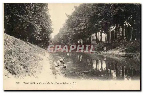 Troyes Ansichtskarte AK Canal de la Haute Seine