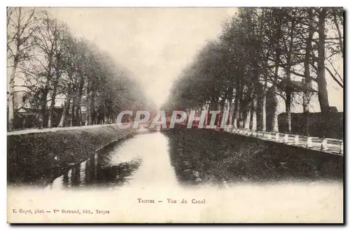 Troyes Cartes postales Vue du canal