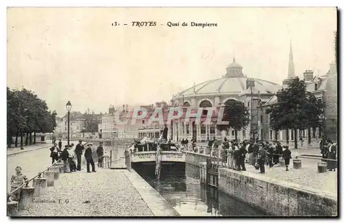 Troyes Cartes postales Quai de DAmpierre