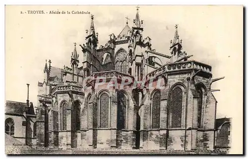 TRoyes Cartes postales Abside de la cathedrale