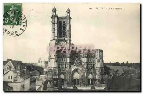 TRoyes Cartes postales La cathedrale